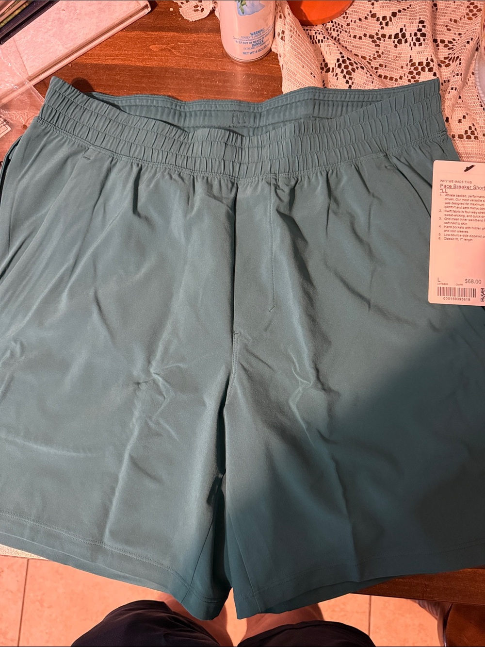 lululemon athletica Teal Men's Athletic Shorts